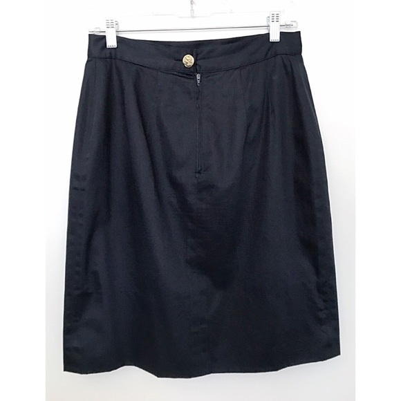 KORS Sz 10 BlK Wool Blend Mini Skirt - Picture 2 of 5